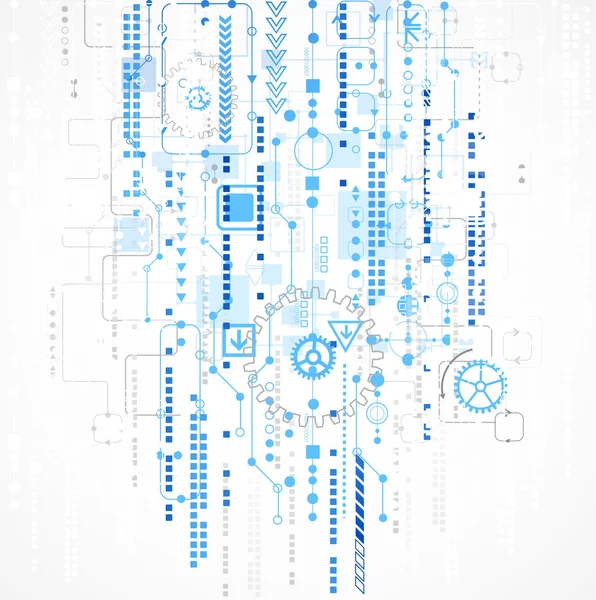 Modèle de technologie fond — Image vectorielle