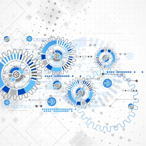 Modello di tecnologia sfondo — Vettoriale Stock