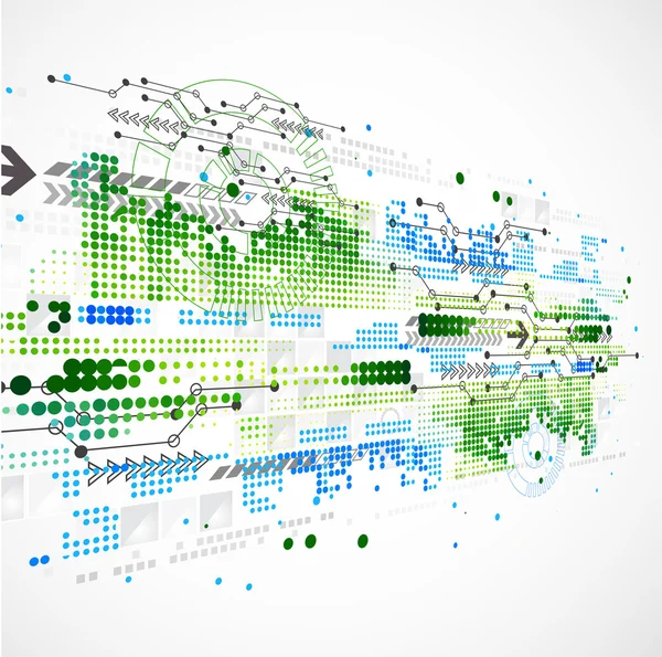 Contesto astratto delle attività tecnologiche — Vettoriale Stock