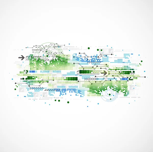 Antecedentes empresariales de tecnología abstracta — Vector de stock