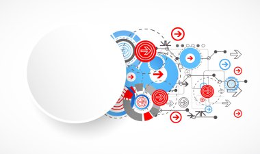 Soyut teknoloji arkaplanı