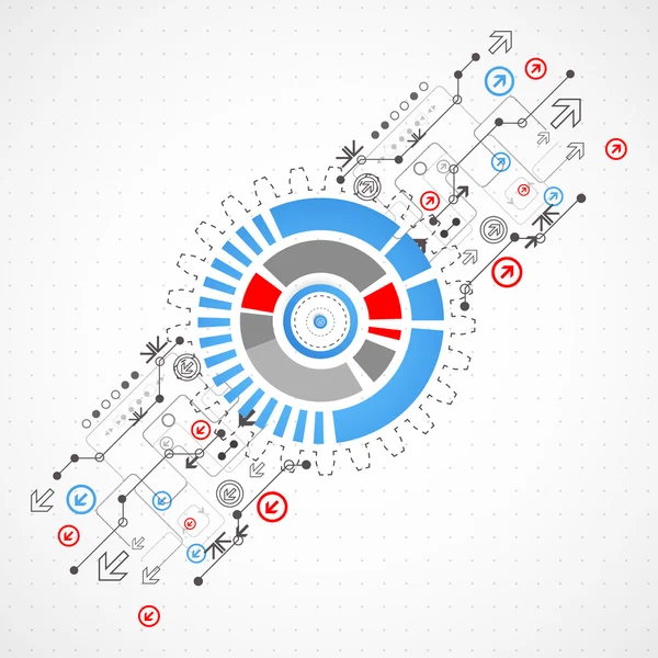 Achtergrond abstracte technologie — Stockvector