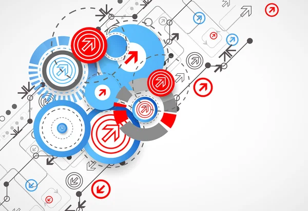 Antecedentes de tecnología abstracta — Archivo Imágenes Vectoriales