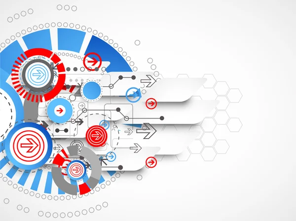 Sfondo tecnologico astratto — Vettoriale Stock