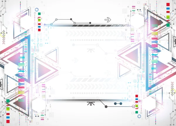 Tecnologia abstrata Triângulo fundo . —  Vetores de Stock