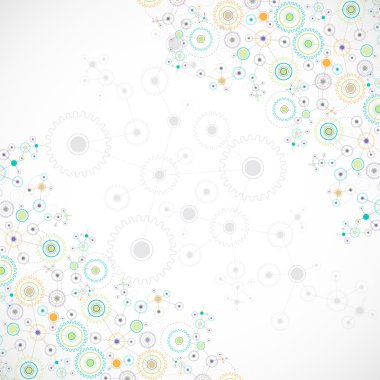 Soyut karikatür teknoloji net arka plan. 