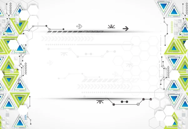 Abstracte technologie driehoek achtergrond. — Stockvector