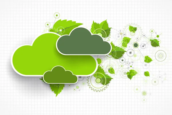 Web Cloud Banner Vorlage. — Stockvektor