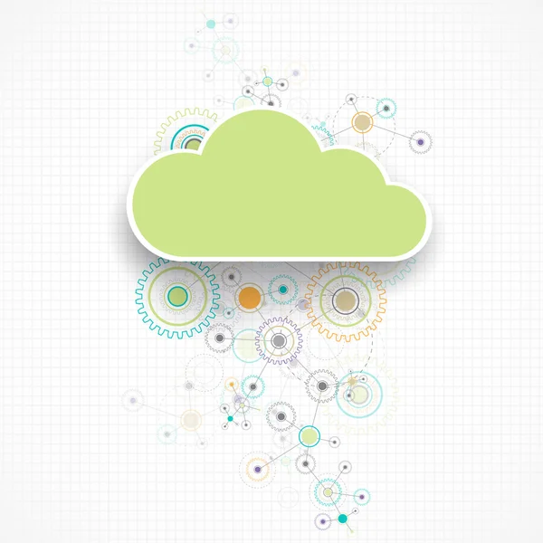 Web Cloud Banner Vorlage. — Stockvektor