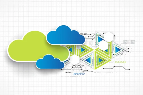 Web Cloud Banner Vorlage. — Stockvektor