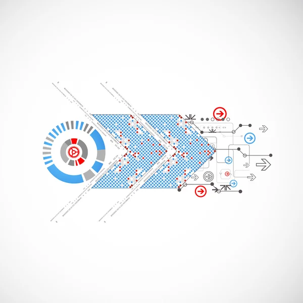 Абстрактные синие технологии — стоковый вектор