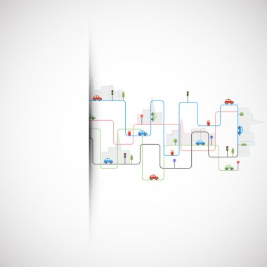 Soyut şehir Tema arka plan