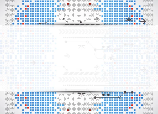 Abstracte vierkante technische achtergrond. — Stockvector