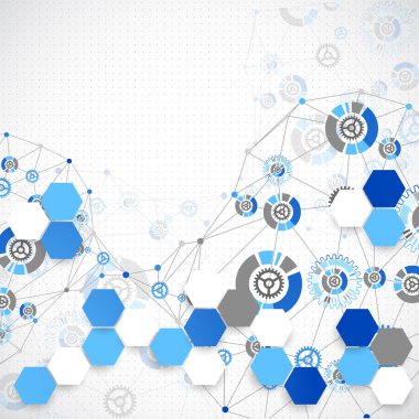 teknoloji şablon arka plan.