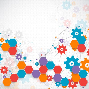 teknoloji şablon arka plan.