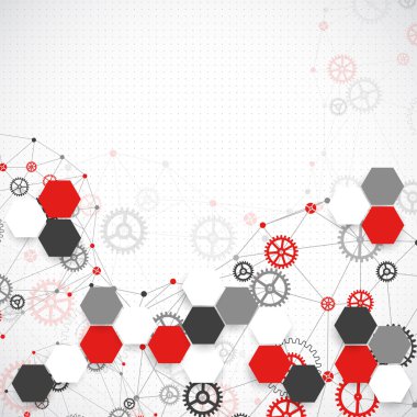 teknoloji şablon arka plan.