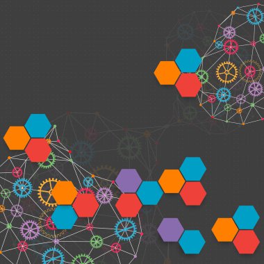 Soyut teknoloji şablon arka plan.