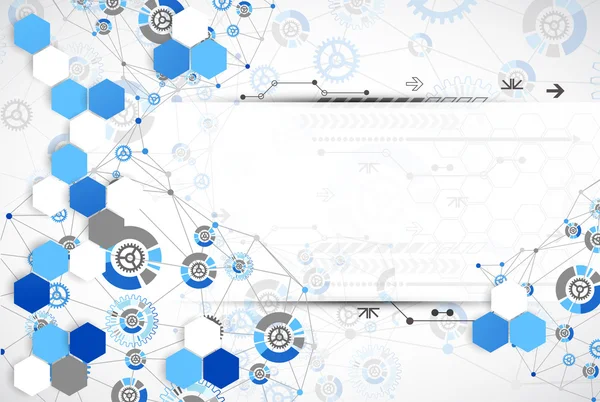 Modelo tecnológico de fundo . — Vetor de Stock