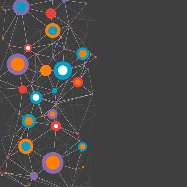 Ağ rengi teknolojisi iletişim arkaplanı. 