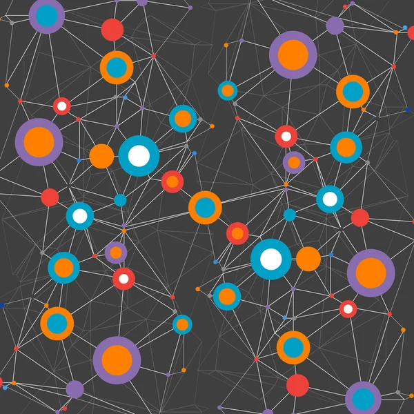 ネットワークカラー技術通信の背景. — ストックベクタ