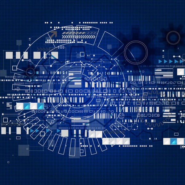 Ingeniería abstracta tecnología futura antecedentes . — Vector de stock