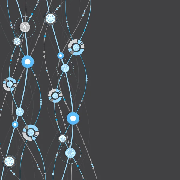 Abstrakter technischer Hintergrund — Stockvektor