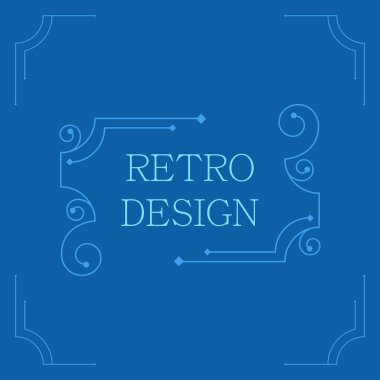 Vektör vintage dekoratif çerçeveler. 