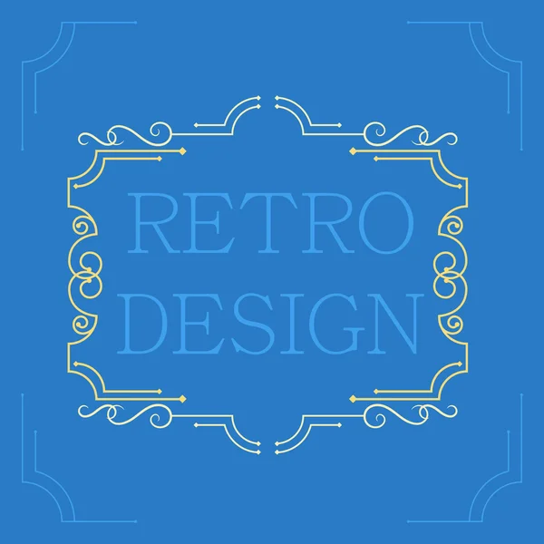 Vector vintage decorative frames. — Stock Vector