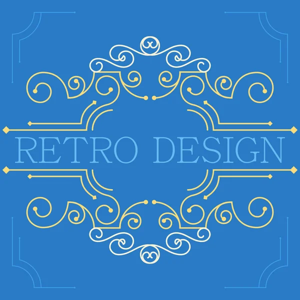 Vector Vintage decoratieve frames. — Stockvector