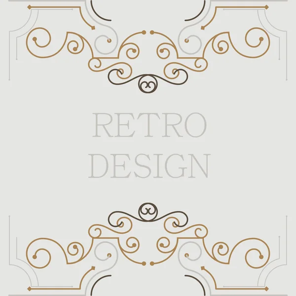 Vector vintage decorative frames. — Stock Vector