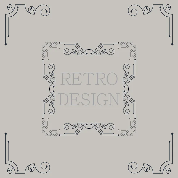 Vector vintage decorative frames. — Stock Vector