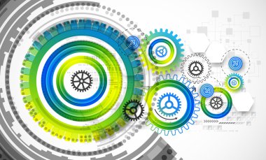 Soyut teknoloji iş şablon arka plan. 