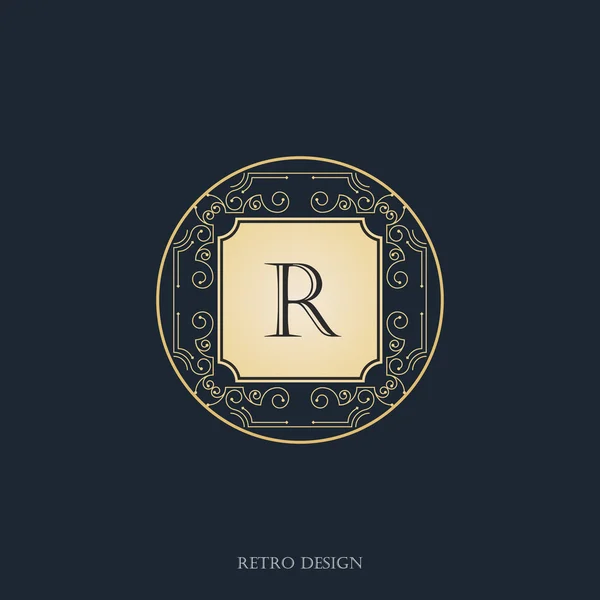 Art deco vintage ontwerp van retro bloeit frames. — Stockvector