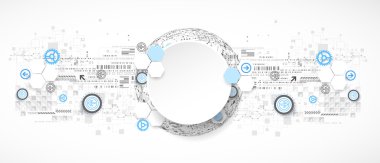 Soyut teknolojik dünya altyapı. 