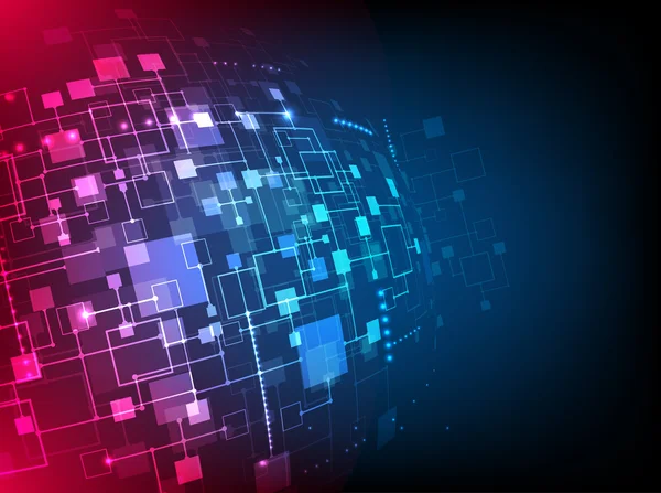 İş geçmişinin soyut teknoloji kavramı. 