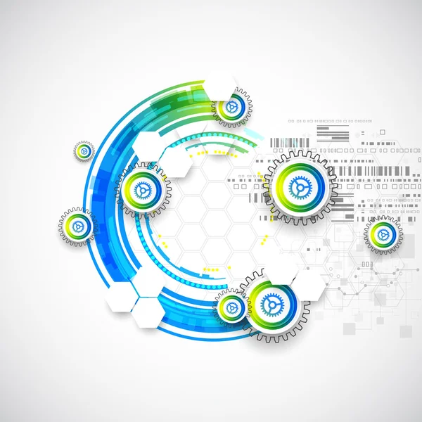 Astratto blu business scienza o tecnologia di sfondo . — Vettoriale Stock