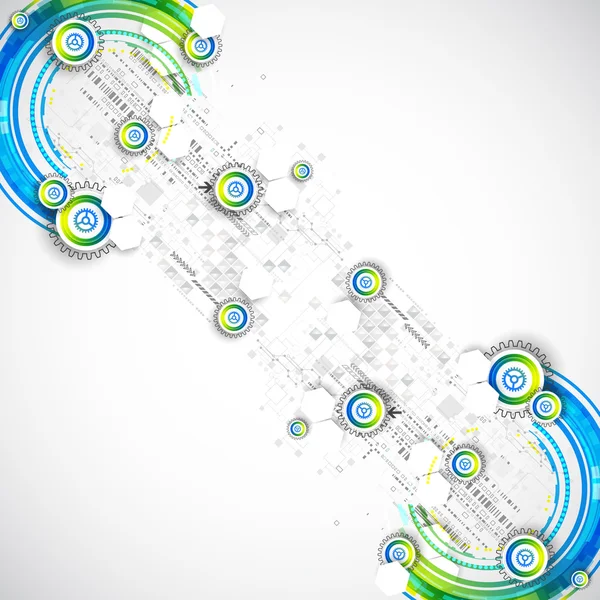 Antecedentes abstractos de ciencia o tecnología de negocios azules . — Archivo Imágenes Vectoriales