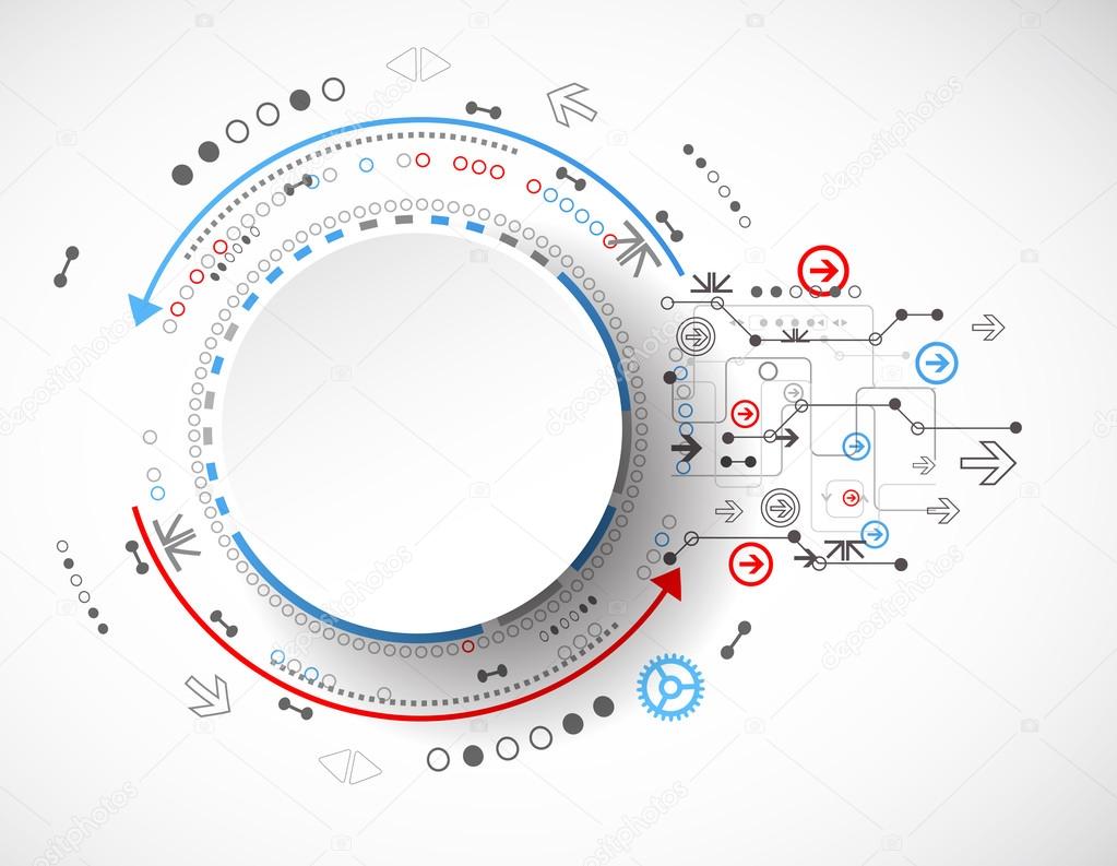 Abstract technology concept of business background