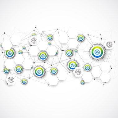 Soyut teknolojik arkaplan