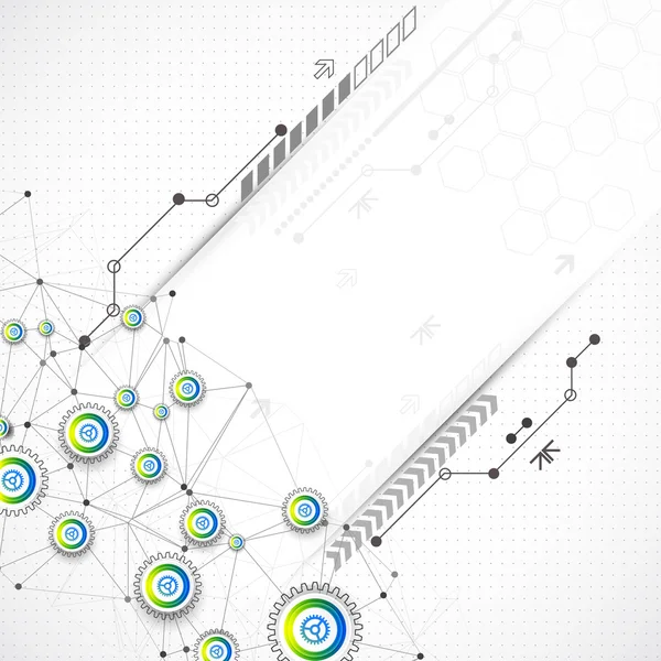 Contesto tecnologico astratto — Vettoriale Stock