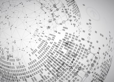 Teknoloji ışık tasarım arka plan.