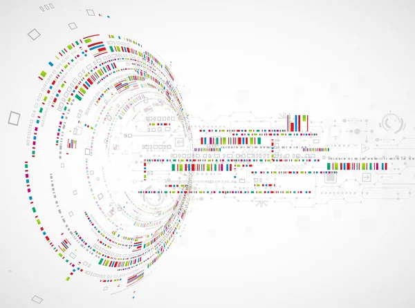 Abstracte technologische achtergrond — Stockvector