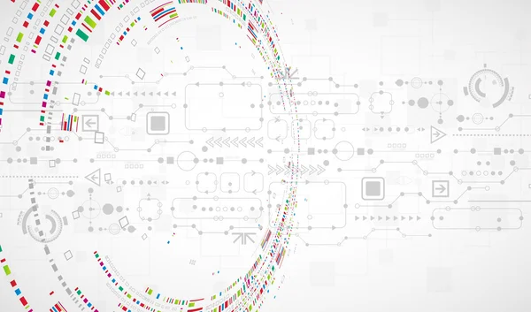 Fondo tecnológico abstracto — Archivo Imágenes Vectoriales