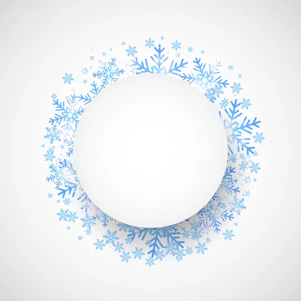 Snow fall. Holiday winter theme background. — Stok Vektör