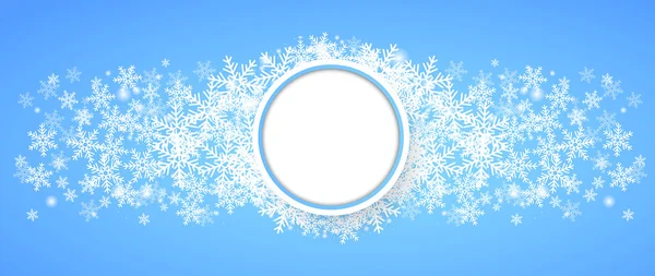 Snow fall. Holiday winter theme background. — Stockvector