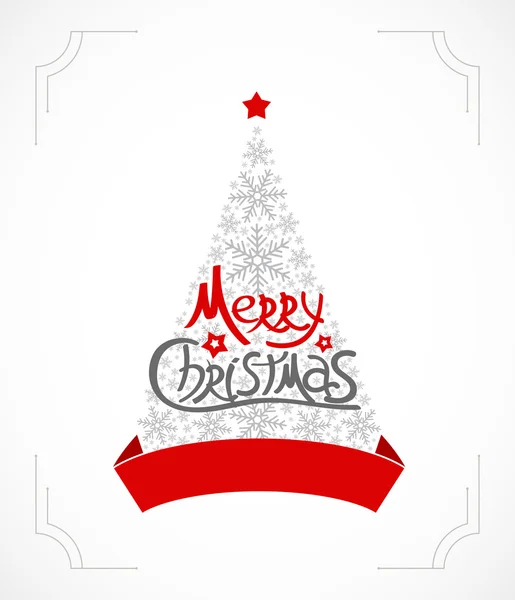 Christmas greeting card. Holiday  illustration — 图库矢量图片