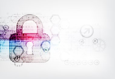 Dijital ve teknolojik koruma kavramı.