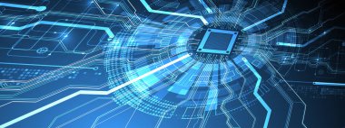 Teknolojik ve bilimsel konularda soyut bir geçmiş. İşlemci konsepti. Vektör biçimi.