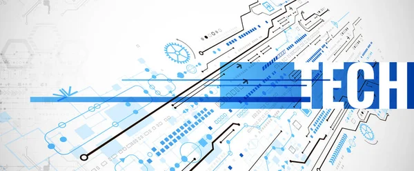 Modern fütürist teknoloji vektör arka planı. Devre tahtası.