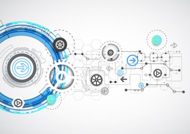 soyut dijital teknoloji arkaplanı